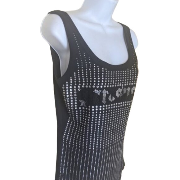 PARASUCO  Exquisite Sparkly Black Camisole Size Medium  --- - Picture 2 of 5